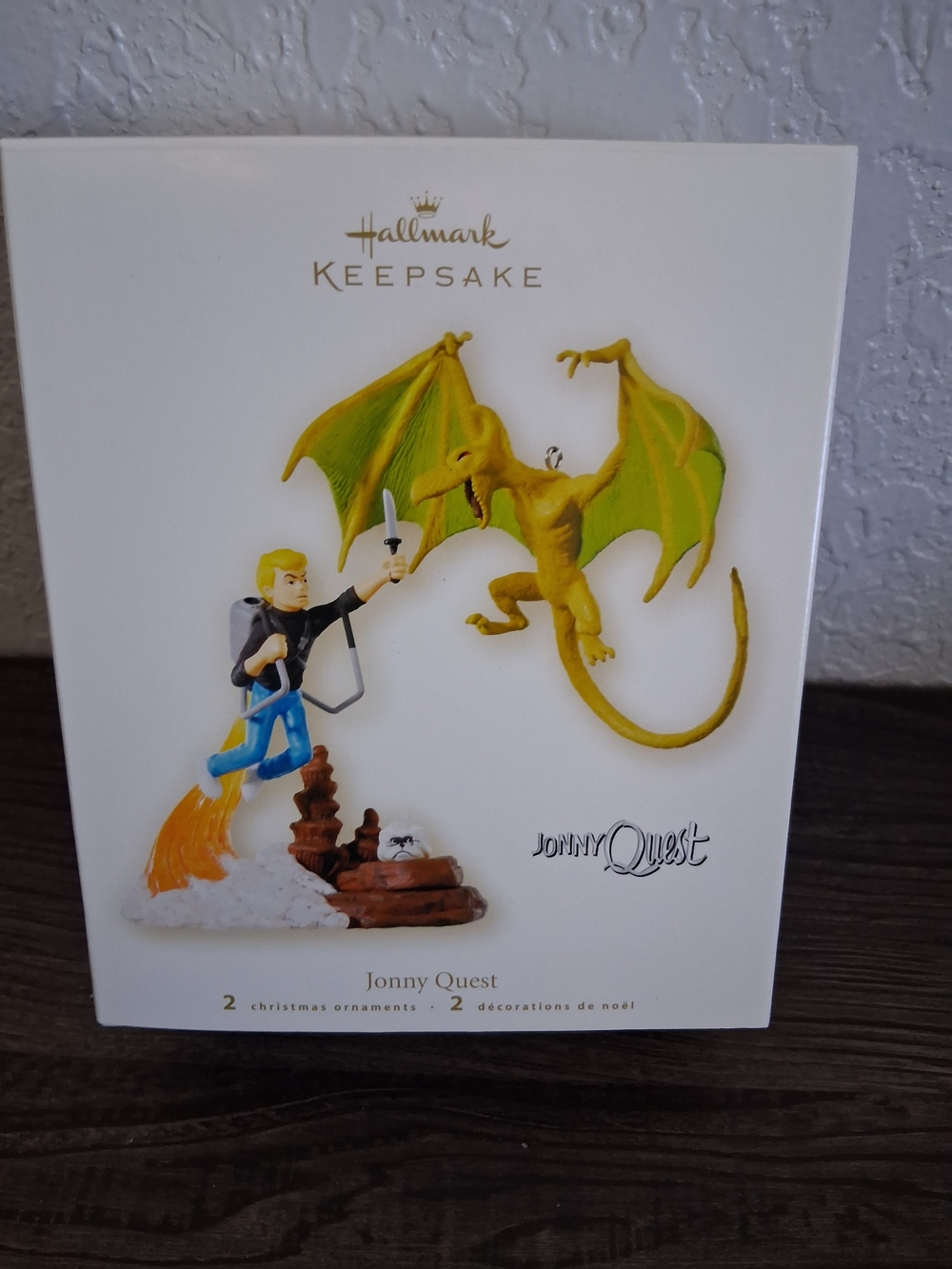 2008 Hallmark Keepsake Jonny Quest Set of 2 Christmas Ornaments QXI4361 Nello